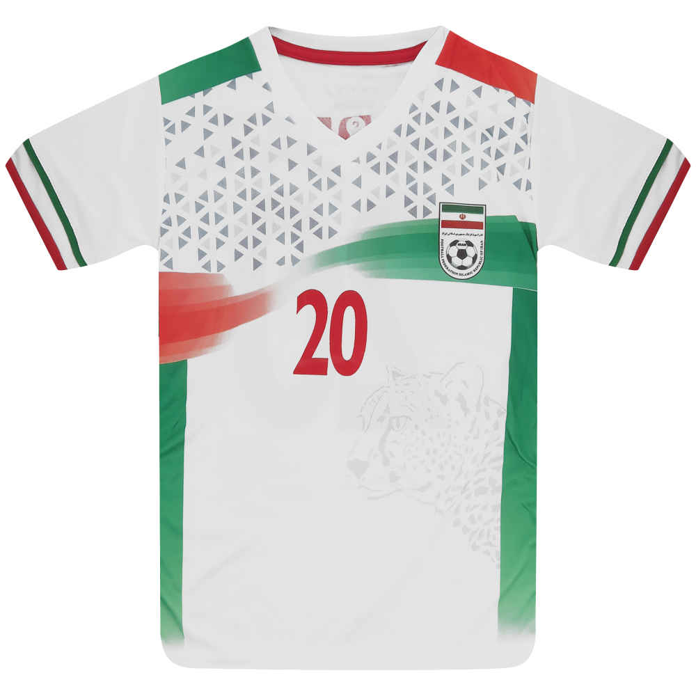 Jungen Sardar Azmoun Iran Nationalmannschaft Trikot Sportbekleidungsset – 2022