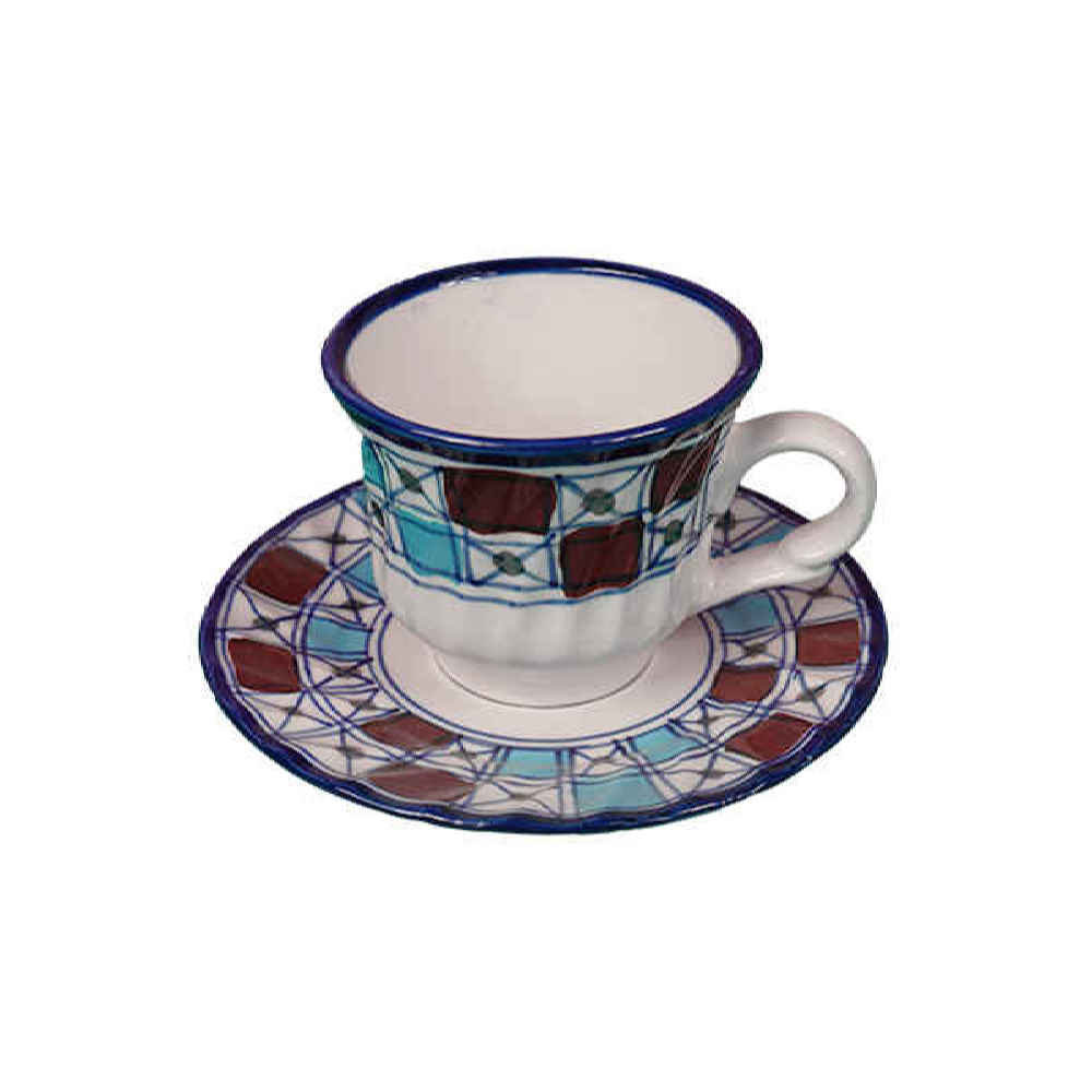 Persisches Teetassenset mit Untertasse - Sonati Keramikdesign