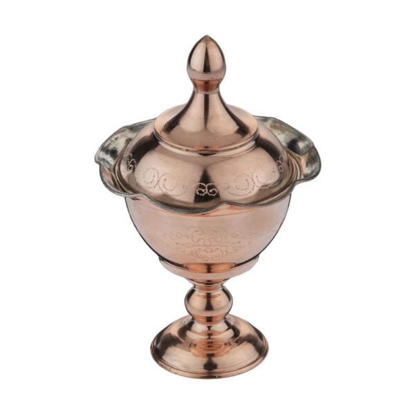 Handgefertigte persische Kupfer-Zuckerschale - gehämmert Mina