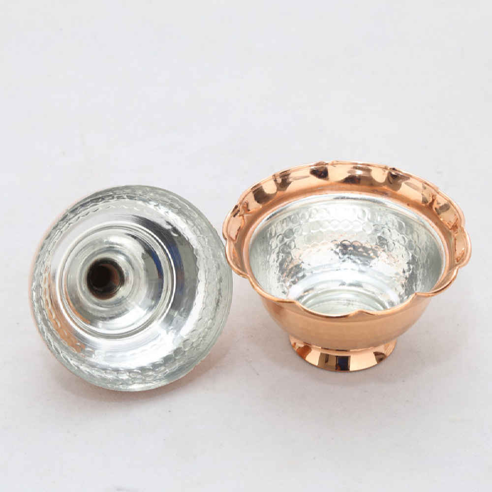 Handgefertigte persische Kupfer-Zuckerschale – gehämmert Sima