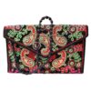 Bestickte Ethnische Samt-Clutch Handtasche - Mit Paisley-Muster