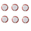 Persische Teetasse - Porzellan mit Rose Design (Set mit 6)