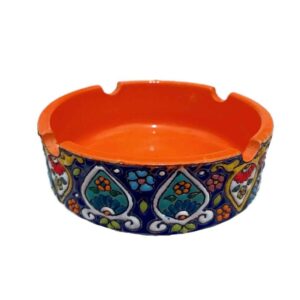 Persischer Töpfer-Aschenbecher – Minakari-Design Panah