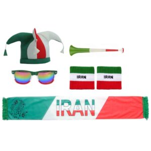 Fan-Zubehörset der iranischen Nationalmannschaft im Fußball – 6 Teile