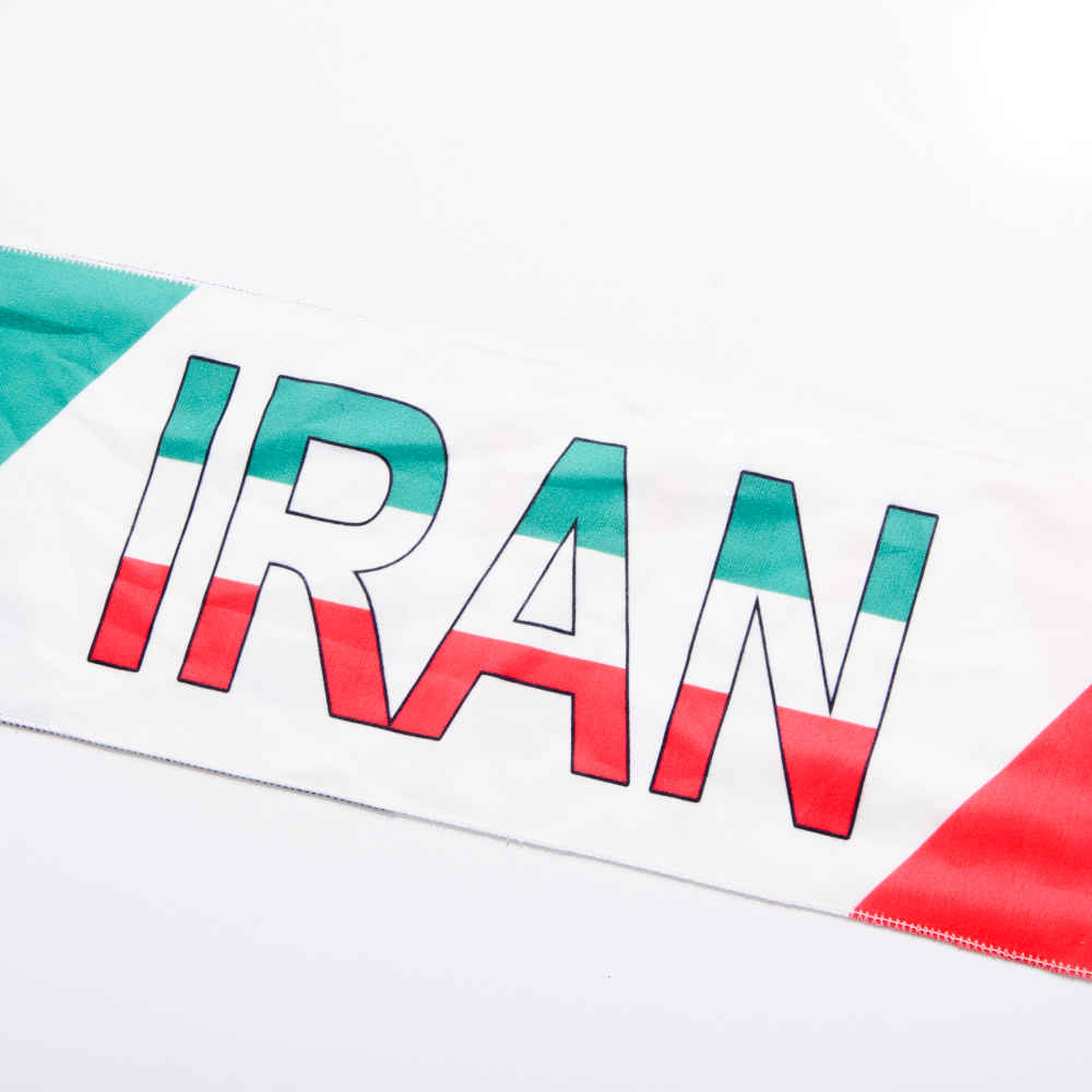 Schal der iranischen Flagge für Fußballfans
