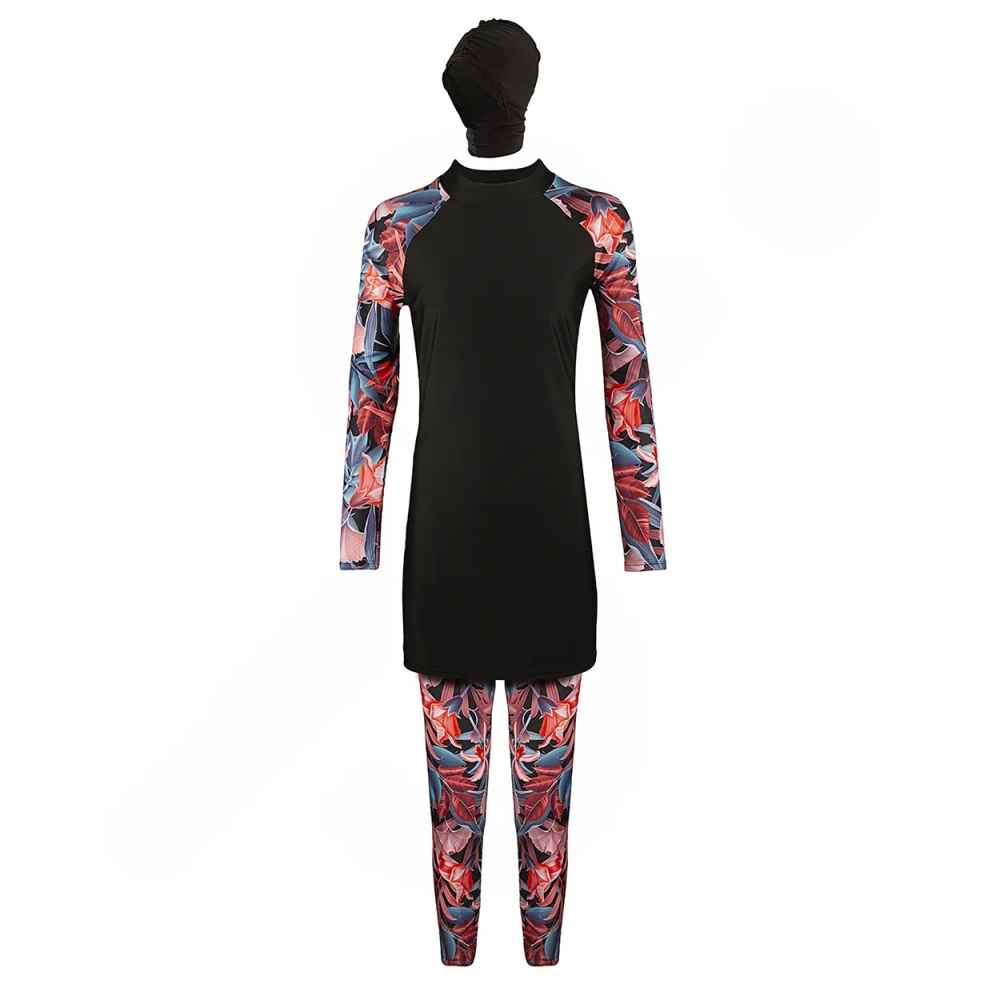 Langarm Modisches Burkini Badebekleid für Frauen