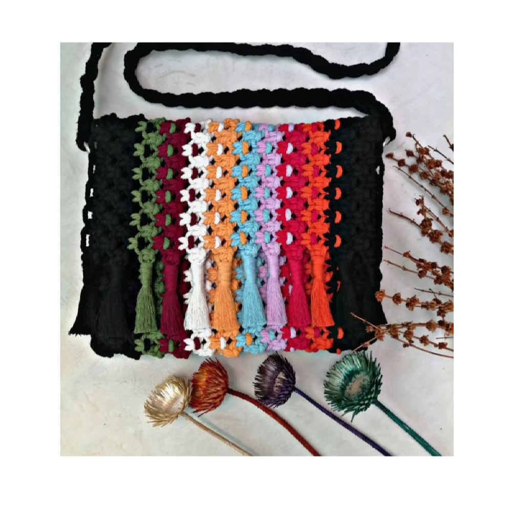 Macrame Crossbody Schultertasche – Luxus Handgefertigt Negar