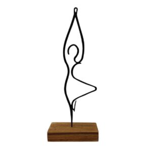 Metall Minimalistische Figur Kunstwerk Skulptur Ballerina-Tänzerin