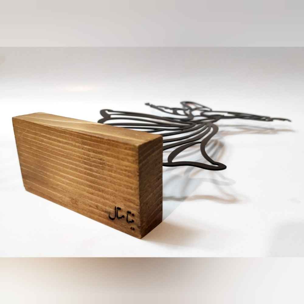 Metall Minimalistische Figur Kunstwerk Skulptur Sama-Tanz