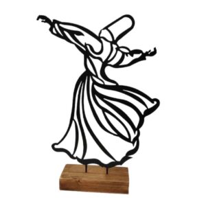 Metall Minimalistische Figur Kunstwerk Skulptur Sama-Tanz