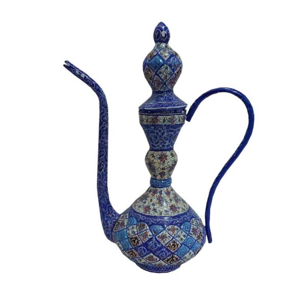 Persischer Kupfer-Rosewater-Sprenger - Minakari Emaille Eslimi