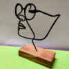 Metall Minimalistische Figur Kunstwerk Skulptur Dokhtar
