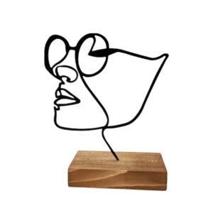 Metall Minimalistische Figur Kunstwerk Skulptur Dokhtar