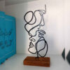 Minimalistische Kunst Skulptur Metall Hamdam