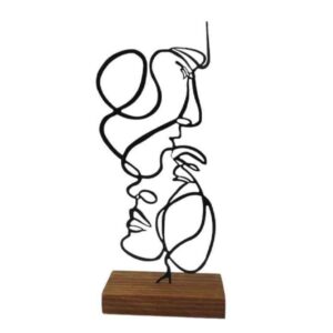 Minimalistische Kunst Skulptur Metall Hamdam