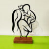 Metall Minimalistische Figur Kunstwerk Skulptur Mutter