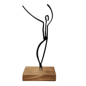Metall Minimalistische Figur Kunstwerk Skulptur Junge