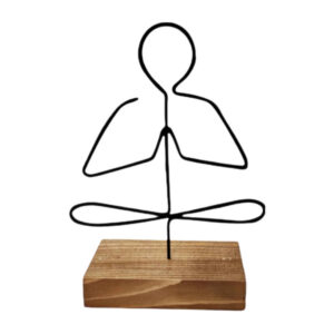 Metall Minimalistische Figur Kunstwerk Skulptur Yuga