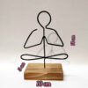 Metall Minimalistische Figur Kunstwerk Skulptur Yuga