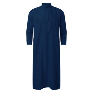 Marineblauer Emirati-Style Dishdasha Thawb für Herren – Traditionelles Arabisches Robe
