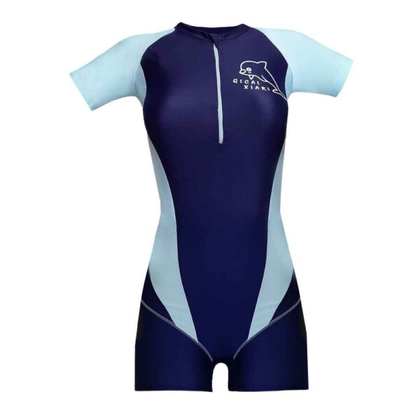 Plus-Size Kurzarm Badeanzug für Frauen