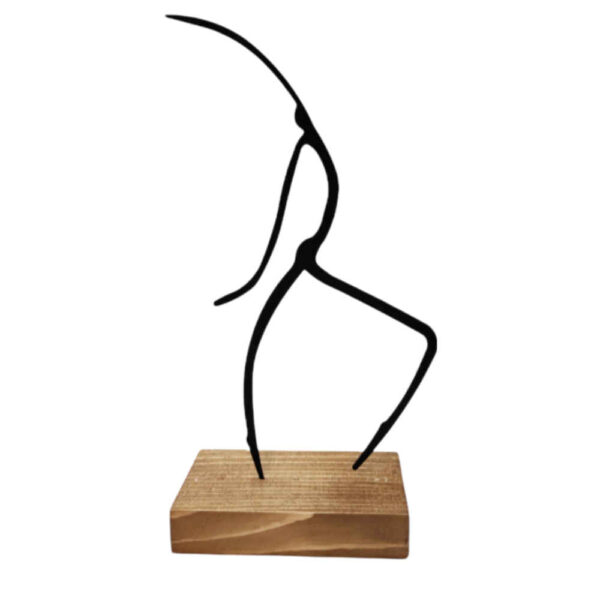 Metall Minimalistische Figur Kunstwerk Skulptur Nita