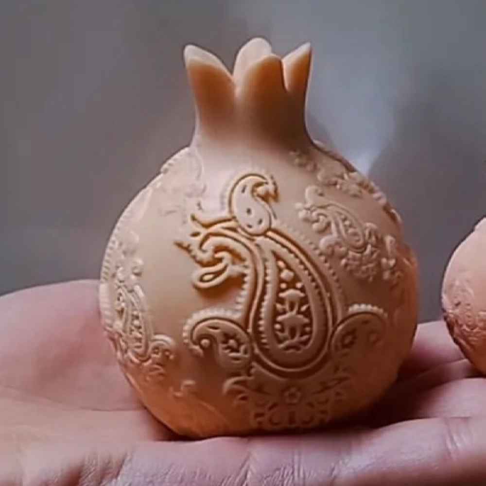 Granatapfel-Silikonkerzenform