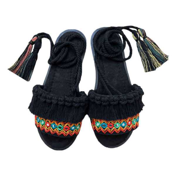 Slingback Macrame Boho Sandalen Modell Sahel