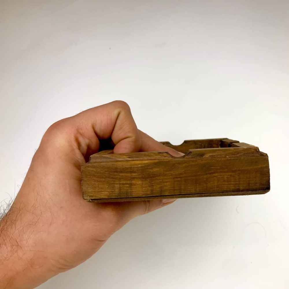 Persischer Holz-Aschenbecher – Traditionelles Kachel-Design Sonati