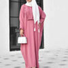 Traditionelle Schmetterlings-Abaya für Frauen – Weiches Baumwollgewebe