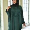 Traditionelle Schmetterlings-Abaya für Frauen – Weiches Baumwollgewebe