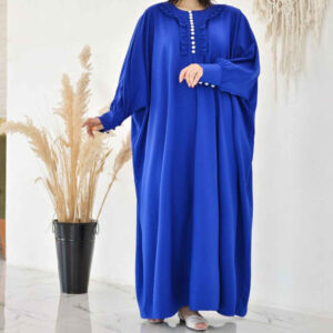 Stilvolle Abaya für Muslimische Frauen mit Weichem Kreppgewebe