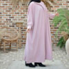 Stilvolle Abaya für Muslimische Frauen mit Weichem Kreppgewebe
