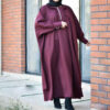 Stilvolle Abaya für Muslimische Frauen mit Weichem Kreppgewebe