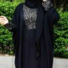 Stilvolle Schmetterlings-Abaya für Frauen – Elegantes & Bequemes Kreppgewebe