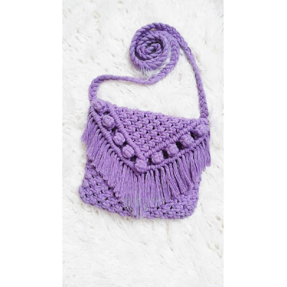 Macrame Crossbody Schultertasche – Luxus Handgefertigt Tina