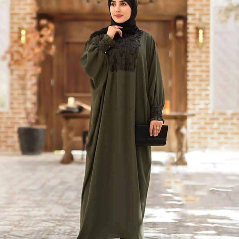 Traditionelle Abaya für Muslimische Frauen mit Weichem Stoff