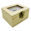 Handkurbel-Holz-Musikbox Modell Blume