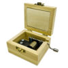 Handkurbel-Holz-Musikbox Modell Blume