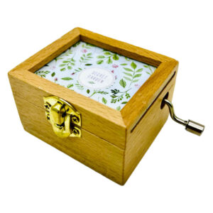 Handkurbel-Holz-Musikbox Modell Sonne