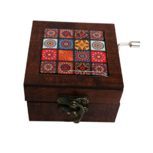 Handkurbel-Holz-Musikbox Modell Hedyeh