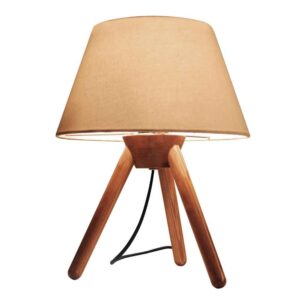 Akzent Holz-Tischlampe Handgefertigt Liana
