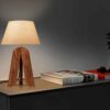 Akzent Holz-Tischlampe Handgefertigt Messina