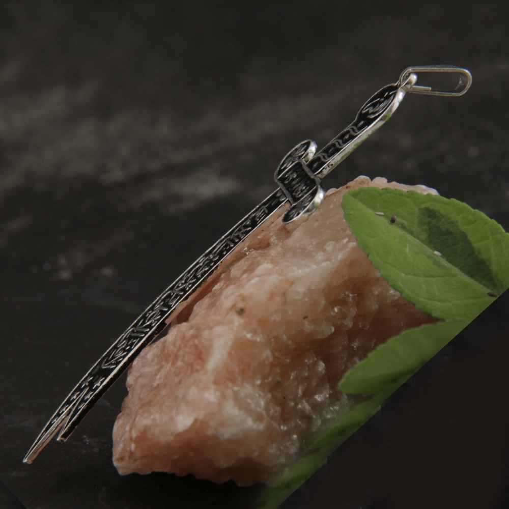 Zulfiqar Schwert Halskette – Islamisches Silber Schwert Anhänger von Imam Ali