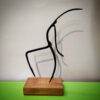 Metall Minimalistische Figur Kunstwerk Skulptur Nita