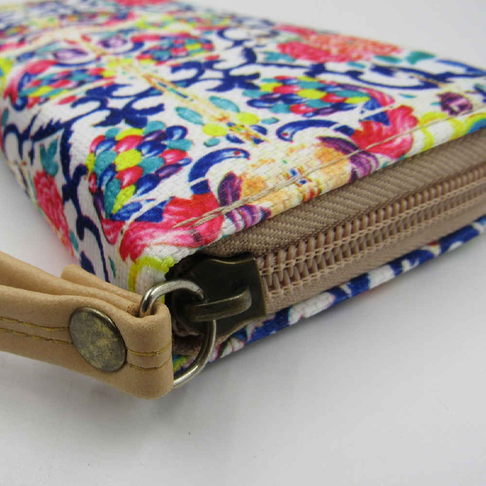 Stoffgeldbörse für Frauen mit persisch inspirierter Kunst – Muster Toranj