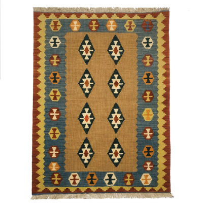 Persischer Woll Kelim Teppich traditionell handgewebt Modell Dastris