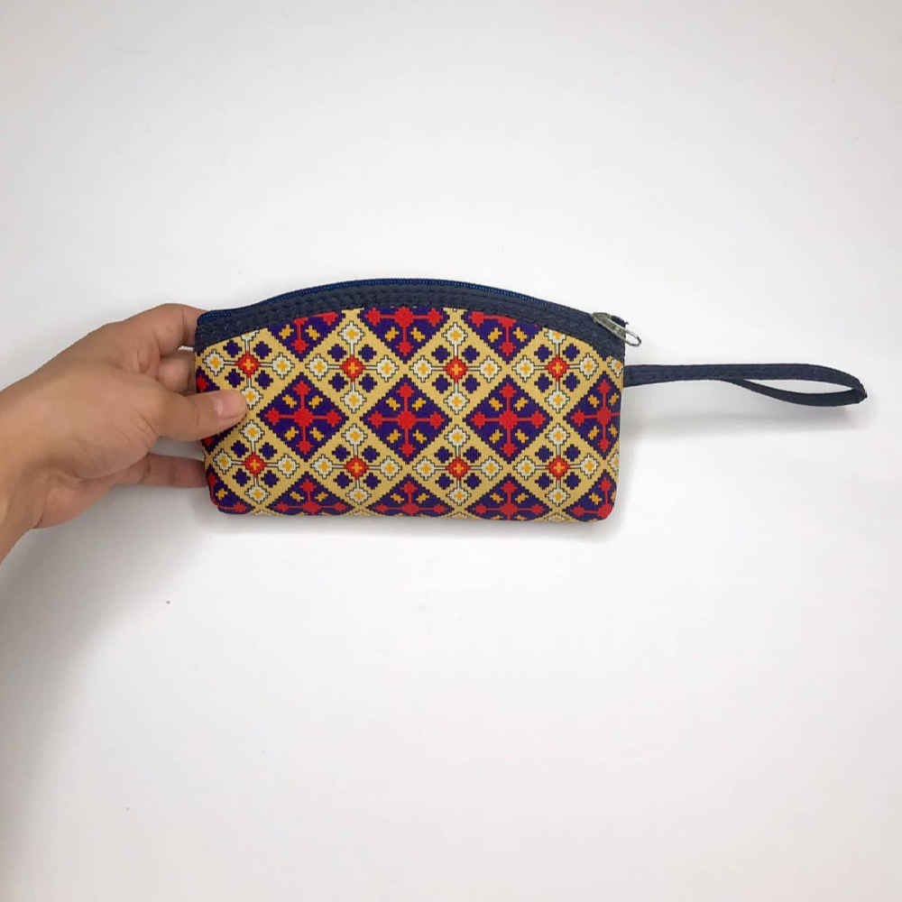 Stoffgeldbörse für Frauen mit persisch inspirierter Kunst – Muster Safoora