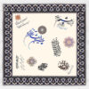 Samttischdecke Persische Kalligrafie Inspiriertes Design Eshgh