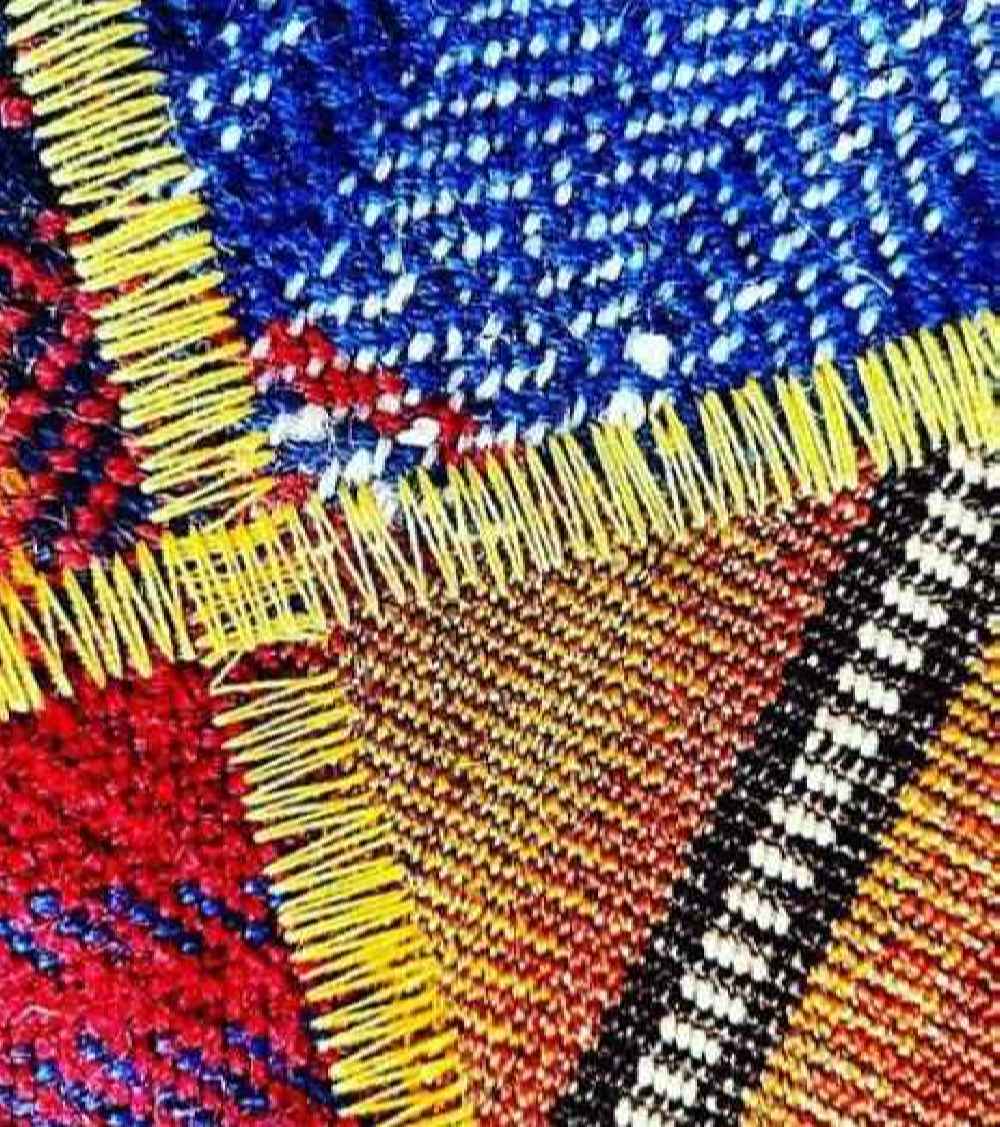 Persische Brieftasche für Frauen, handgefertigt aus Jajiam-Stoff mit Elena-Design